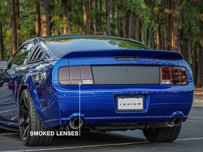Raxiom Tail Lights; Black Housing; Smoked Lens (05-09 Mustang)