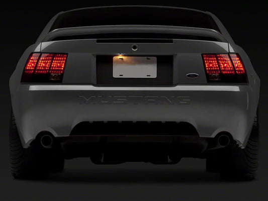 Raxiom Tail Lights; Black Housing; Smoked Lens (99-04 Mustang, Excluding 99-01 Cobra)