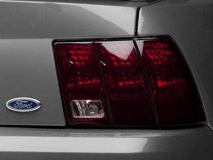 Raxiom Tail Lights; Black Housing; Smoked Lens (99-04 Mustang, Excluding 99-01 Cobra)