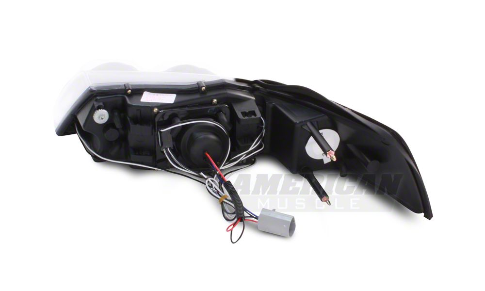 Raxiom Axial Series Projector LED Headlight and LED Tail Light Combo; Chrome (99-04 Mustang, Excluding Cobra)