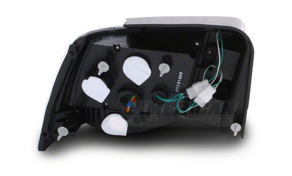 Raxiom Axial Series Projector LED Headlight and LED Tail Light Combo; Chrome (99-04 Mustang, Excluding Cobra)