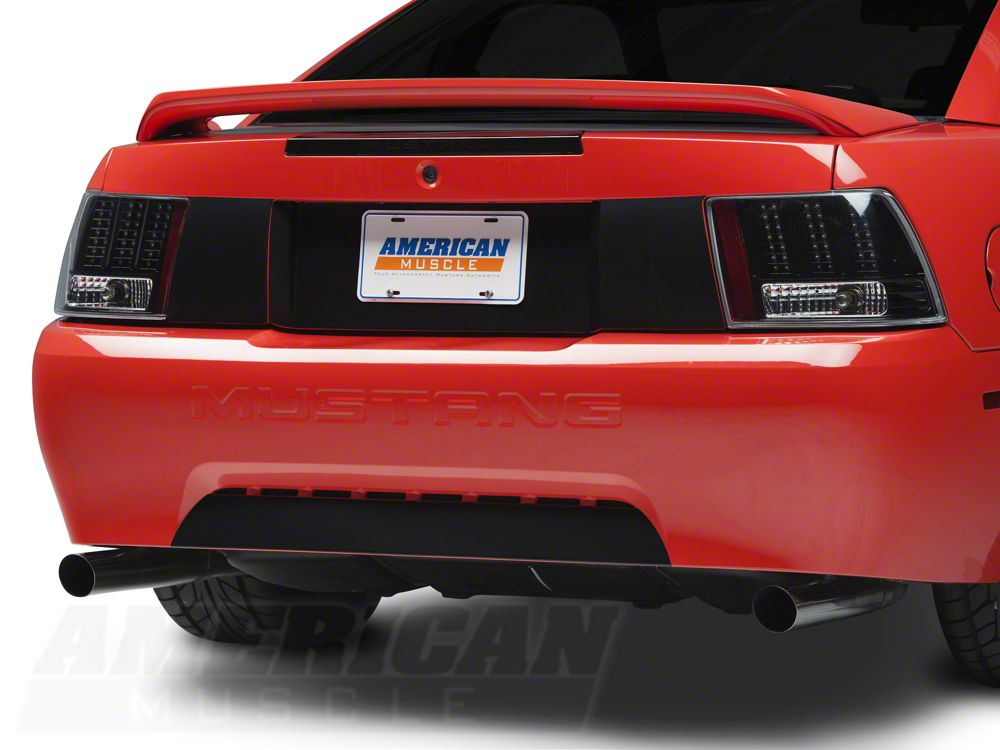 Raxiom Axial Series Projector Headlights and Black LED Tail Lights; Smoked (99-04 Mustang, Excluding Cobra)