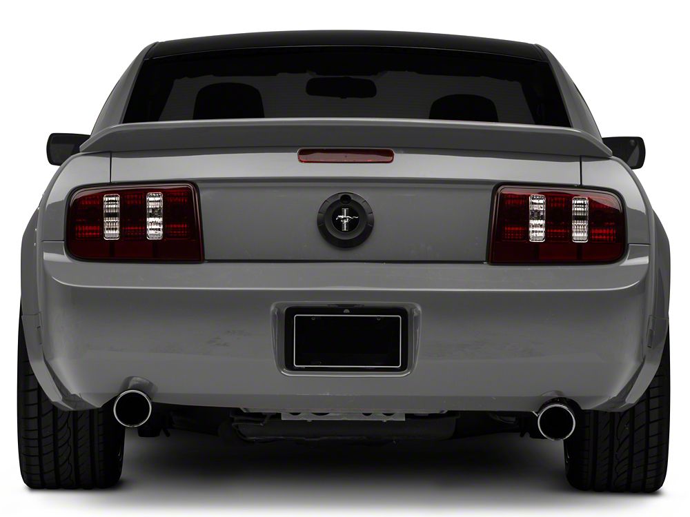 Raxiom Coyote Tail Lights; Black Housing; Smoked Lens (05-09 Mustang)