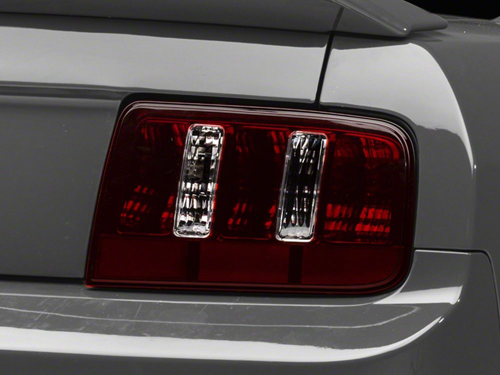 Raxiom Coyote Tail Lights; Black Housing; Smoked Lens (05-09 Mustang)