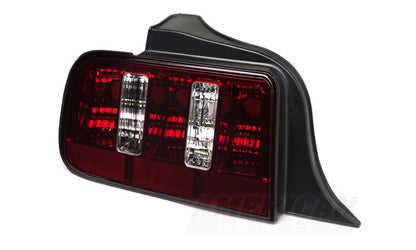 Raxiom Coyote Tail Lights; Black Housing; Smoked Lens (05-09 Mustang)