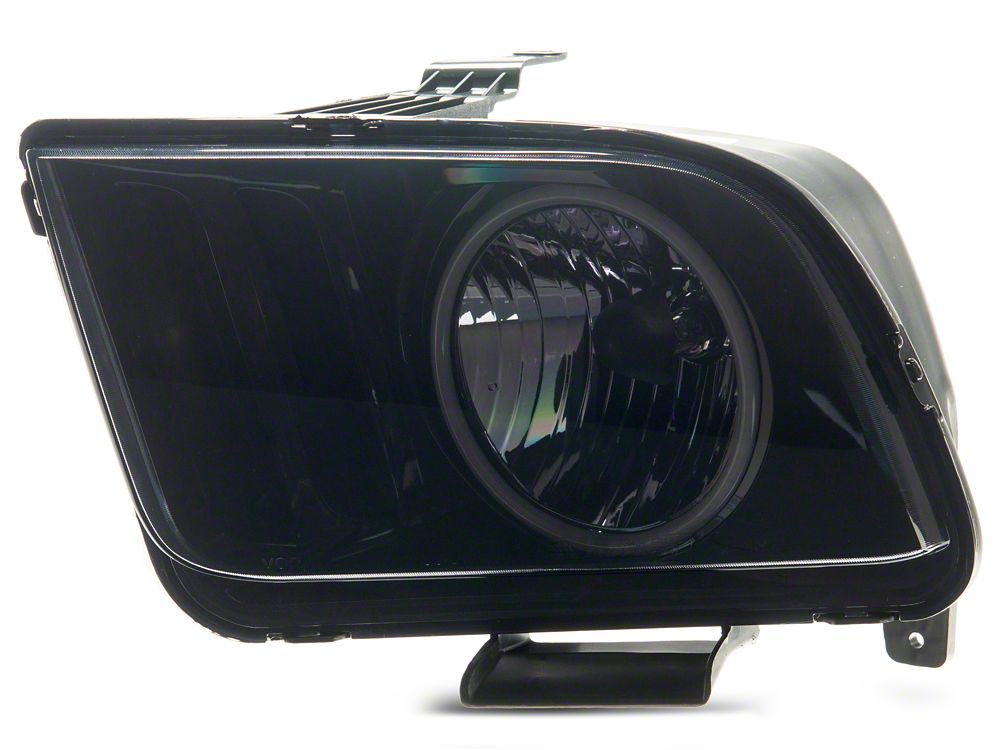 Raxiom Axial Series CCFL Halo Projector Headlights; Black Housing; Smoked Lens (05-09 Mustang w/ Factory Halogen Headlights, Excluding GT500)