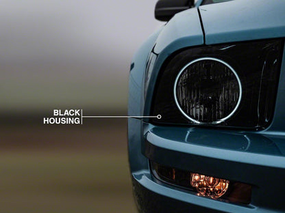 Raxiom Axial Series CCFL Halo Projector Headlights; Black Housing; Smoked Lens (05-09 Mustang w/ Factory Halogen Headlights, Excluding GT500)