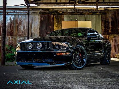 Raxiom Axial Series CCFL Halo Projector Headlights; Black Housing; Smoked Lens (05-09 Mustang w/ Factory Halogen Headlights, Excluding GT500)