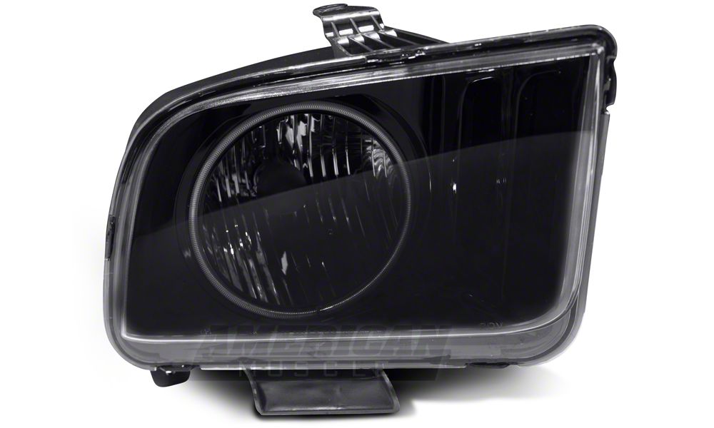 Raxiom Axial Series CCFL Halo Projector Headlights; Black Housing; Smoked Lens (05-09 Mustang w/ Factory Halogen Headlights, Excluding GT500)