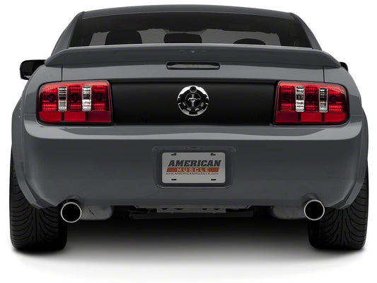 Raxiom Coyote Tail Lights; Chrome Housing; Red/Clear Lens (05-09 Mustang)