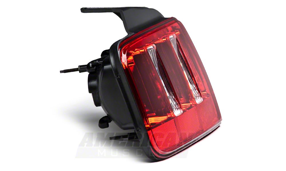 Raxiom Coyote Tail Lights; Chrome Housing; Red/Clear Lens (05-09 Mustang)