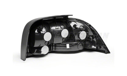 Raxiom Tail Lights; Black Housing; Smoked Lens (96-98 Mustang)