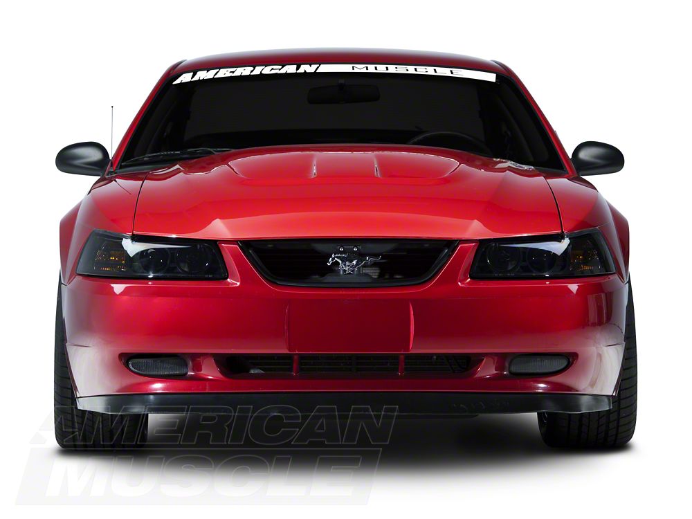 Raxiom Axial Series Projector Headlights; Black Housing; Smoked Lens (99-04 Mustang)