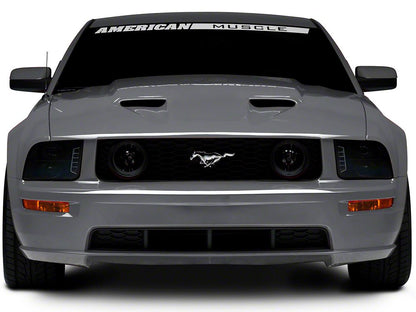 Raxiom LED Halo Projector Headlights; Black Housing; Smoked Lens (05-09 Mustang w/ Factory Halogen Headlights, Excluding GT500)