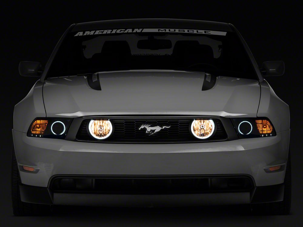 Raxiom LED Halo Fog Lights; Chrome (05-12 Mustang GT)