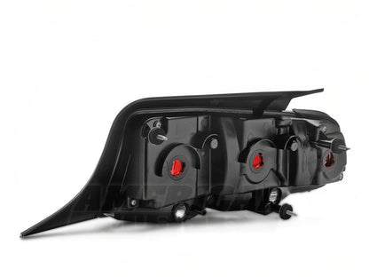 Raxiom Aero Tail Lights; Black Housing; Smoked Lens (10-12 Mustang)