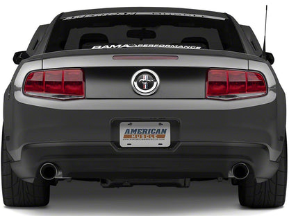 Raxiom Aero Tail Lights; Black Housing; Smoked Lens (10-12 Mustang)