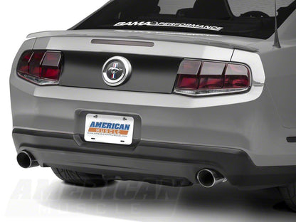 Raxiom Aero Tail Lights; Black Housing; Smoked Lens (10-12 Mustang)