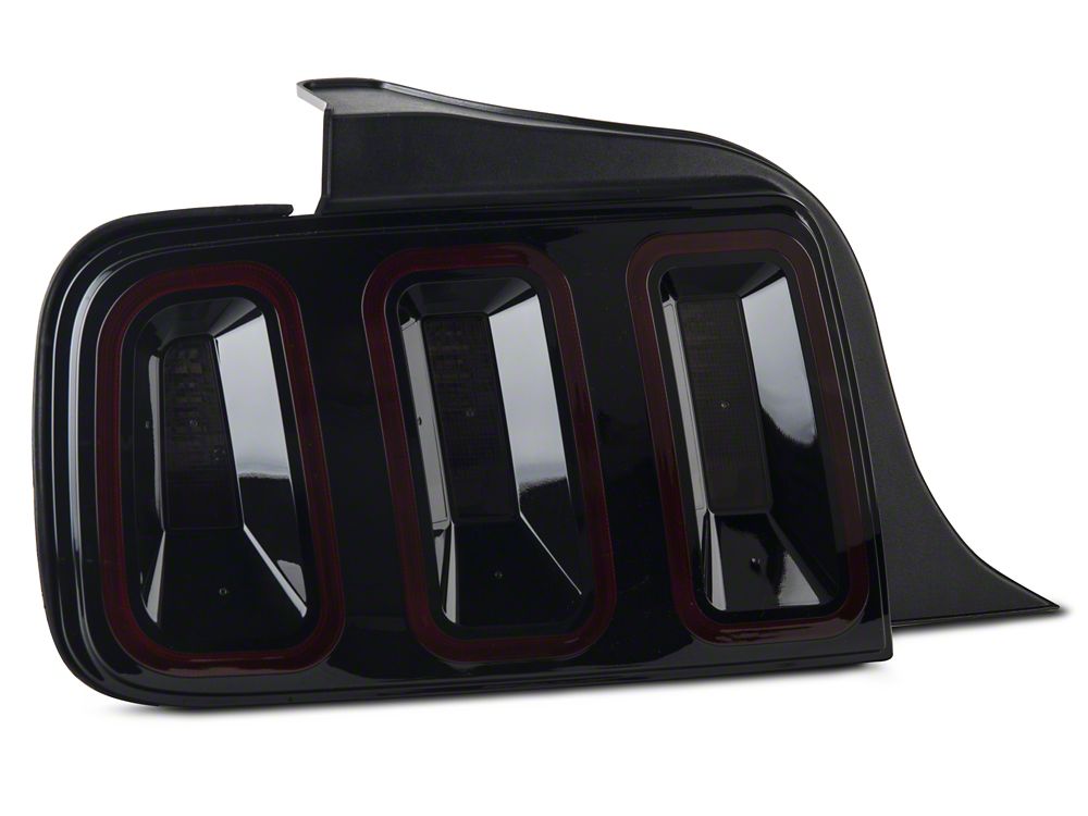 Raxiom Gen5 Tail Lights; Black Housing; Smoked Lens (05-09 Mustang)