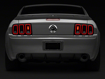 Raxiom Gen5 Tail Lights; Black Housing; Smoked Lens (05-09 Mustang)