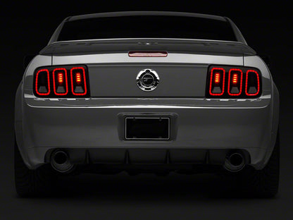 Raxiom Gen5 Tail Lights; Black Housing; Smoked Lens (05-09 Mustang)