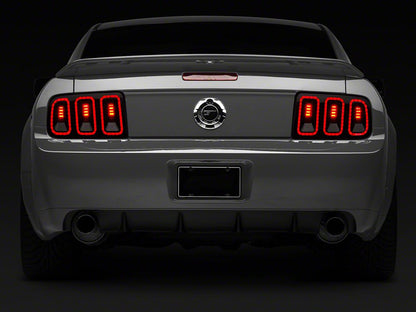 Raxiom Gen5 Tail Lights; Black Housing; Smoked Lens (05-09 Mustang)