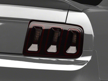 Raxiom Gen5 Tail Lights; Black Housing; Smoked Lens (05-09 Mustang)