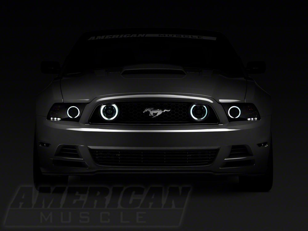 Raxiom CCFL Halo Fog Lights; Chrome (13-14 Mustang GT)