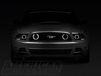 Raxiom CCFL Halo Fog Lights; Chrome (13-14 Mustang GT)