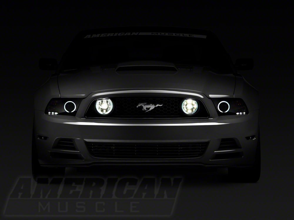 Raxiom CCFL Halo Fog Lights; Chrome (13-14 Mustang GT)