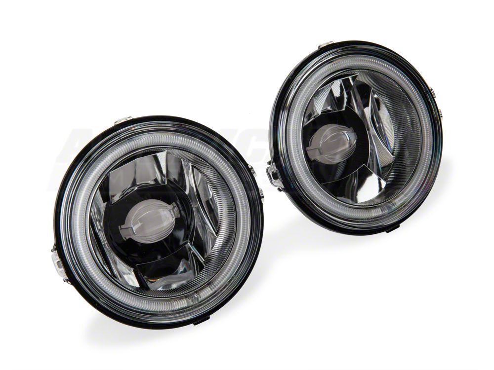 Raxiom CCFL Halo Fog Lights; Chrome (13-14 Mustang GT)