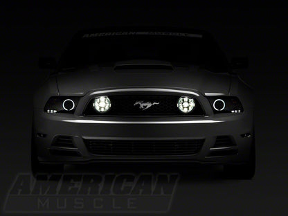 Raxiom CCFL Halo Fog Lights; Smoked (13-14 Mustang GT)
