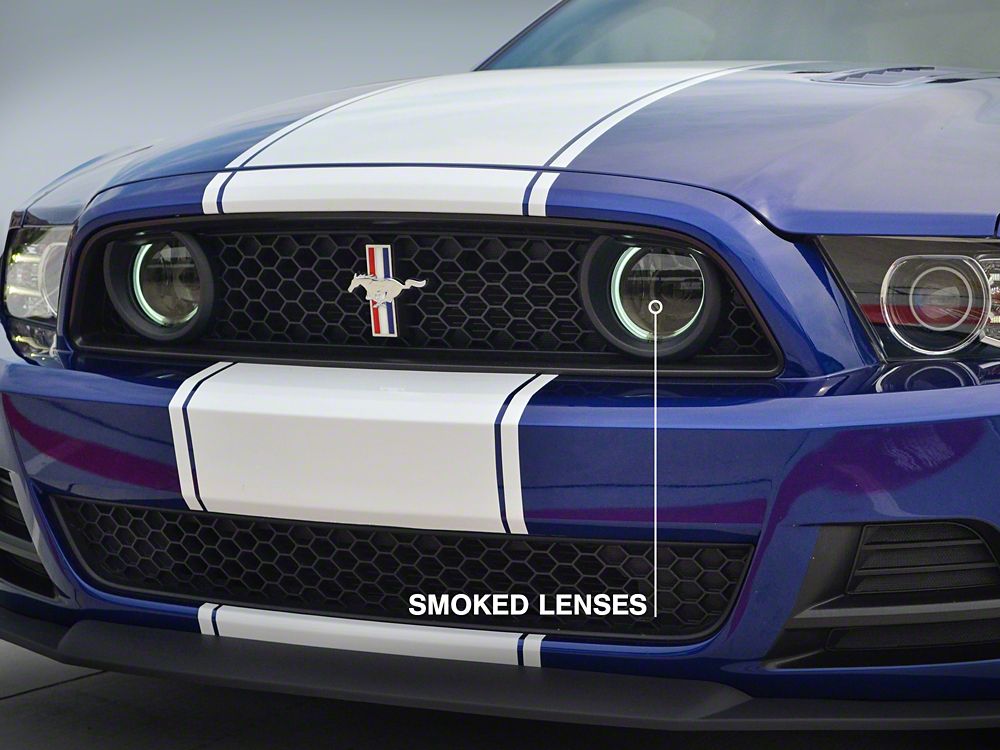 Raxiom CCFL Halo Fog Lights; Smoked (13-14 Mustang GT)