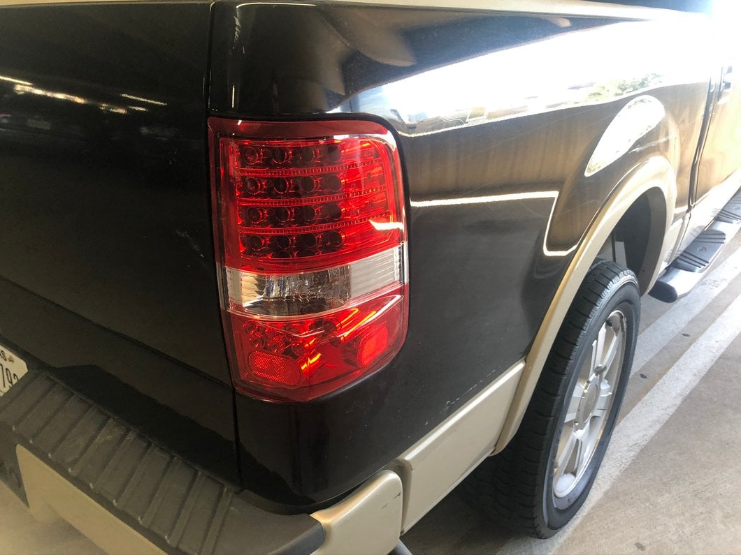Raxiom LED Tail Lights; Chrome Housing; Red/Clear Lens (04-08 F-150 Styleside)