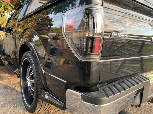 Raxiom LED Tail Lights; Black Housing; Clear Lens (09-14 F-150 Styleside)