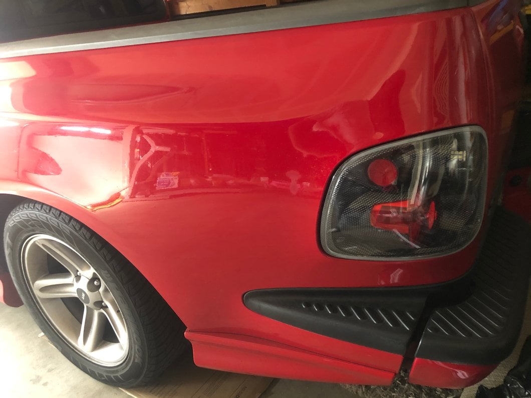 Raxiom Axial Series Version 2 Tail Lights; Carbon Fiber Housing; Red/Clear Lens (01-03 F-150 Flareside)