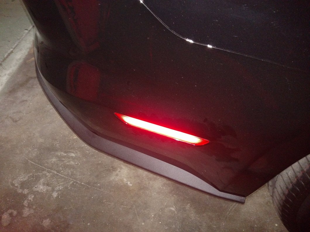 Raxiom Axial Series LED Side Marker Lights; Rear; Red (15-23 Mustang)