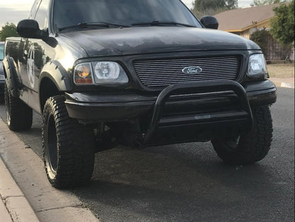 Raxiom G2 Euro Headlights with Parking Lights; Black Housing; Clear Lens (97-03 F-150)