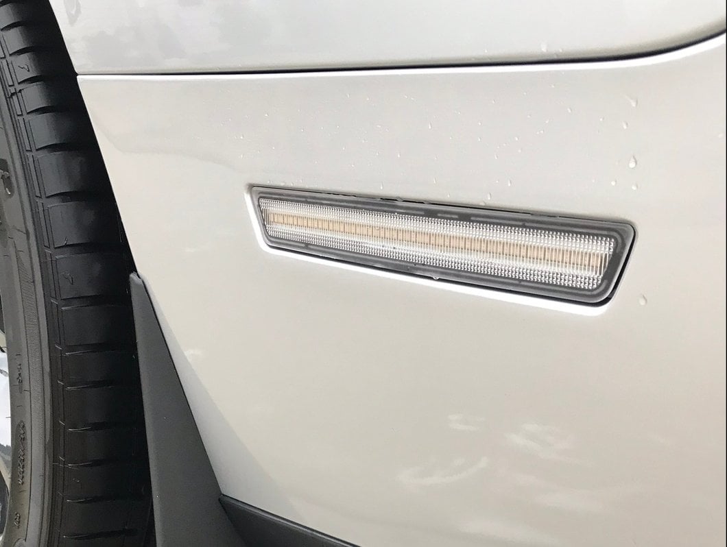 Raxiom Axial Series LED Side Marker Lights; Clear (15-23 Challenger, Excluding Widebody)