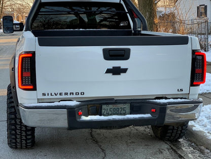 Raxiom G2 LED Tail Lights; Black Housing; Clear Lens (07-13 Silverado 1500)