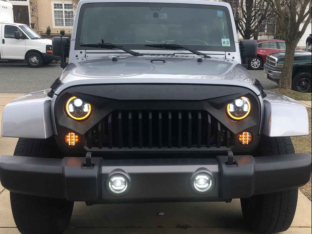 Raxiom Axial Series LED DRL Fog Lights (10-25 Jeep Wrangler JK & JL)
