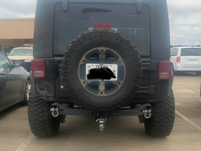 Raxiom Axial Series License Plate Bracket with LED Brake Light (07-18 Jeep Wrangler JK)