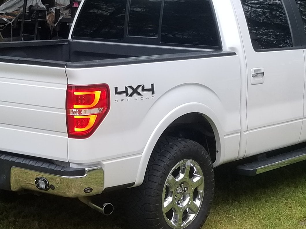 Raxiom G2 LED Tail Lights; Chrome Housing; Red/Clear Lens (09-14 F-150 Styleside)