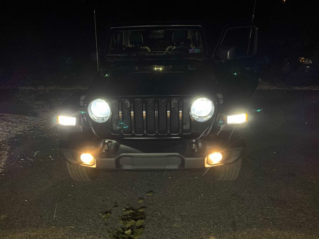 Raxiom Axial Series Dual Color LED Front Turn Signal Light Bulbs; 7443 (18-25 Jeep Wrangler JL Sport)