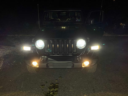 Raxiom Axial Series Dual Color LED Front Turn Signal Light Bulbs; 7443 (18-25 Jeep Wrangler JL Sport)
