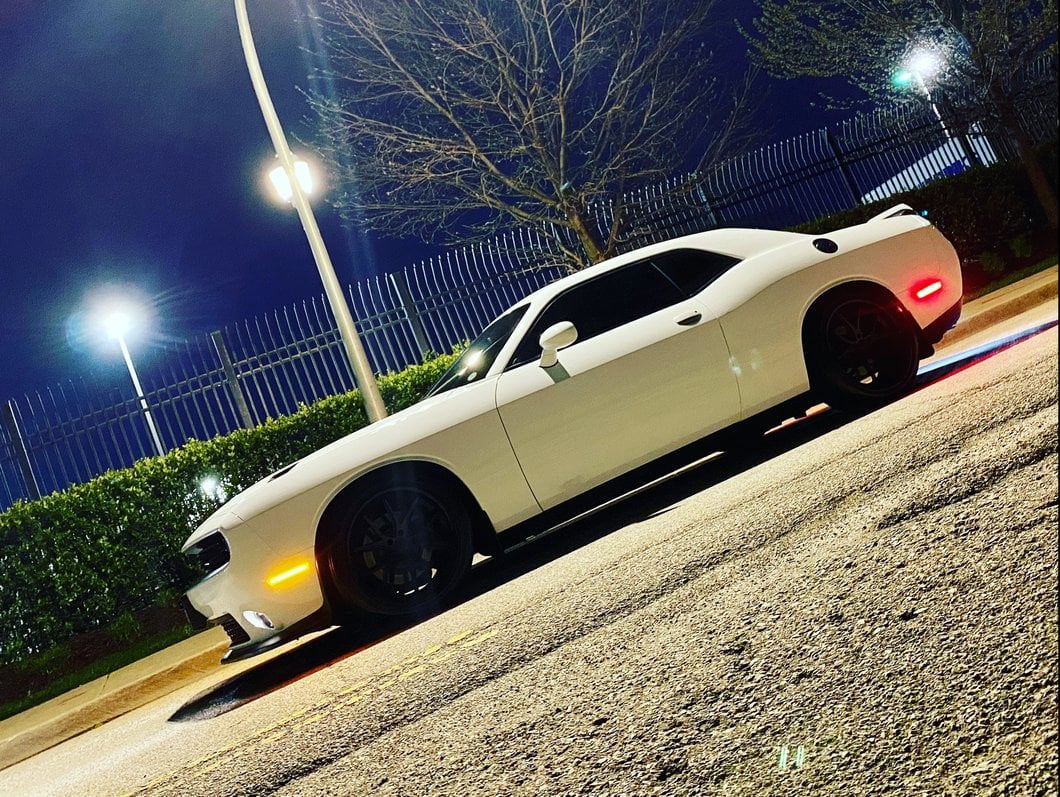 Raxiom Axial Series LED Side Marker Lights; Clear (15-23 Challenger, Excluding Widebody)