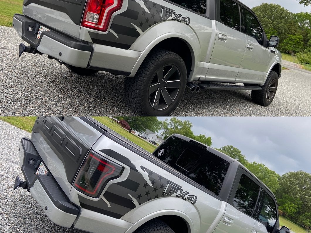 Raxiom LED Tail Lights with Sequential Turn Signals; Black Housing; Clear Lens (15-17 F-150 w/ Factory Halogen Non-BLIS Tail Lights)