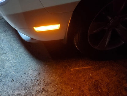 Raxiom Axial Series LED Side Marker Lights; Clear (08-14 Challenger)