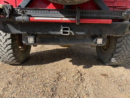 Raxiom 3-Inch Square 4-LED Off Road Light; Spot Beam (Universal; Some Adaptation May Be Required)