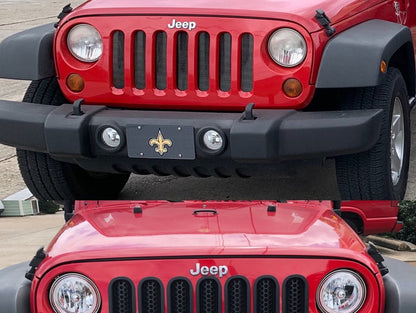 Raxiom LED Halo Headlights; Chrome Housing; Clear Lens (07-18 Jeep Wrangler JK)